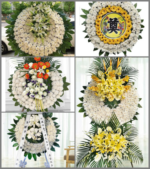 上海崇明区中兴镇永南村花圈速递